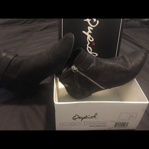 Women Qupid Black Booties 7